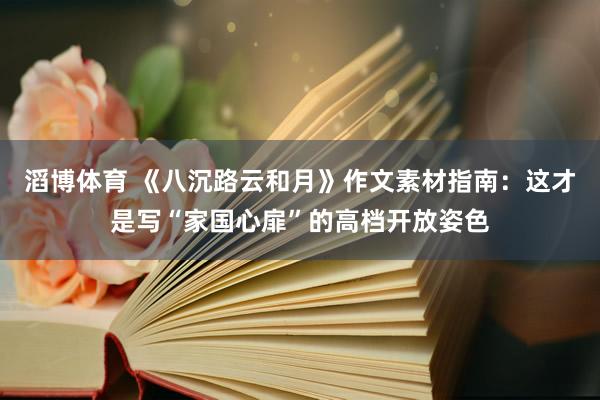 滔博体育 《八沉路云和月》作文素材指南：这才是写“家国心扉”的高档开放姿色