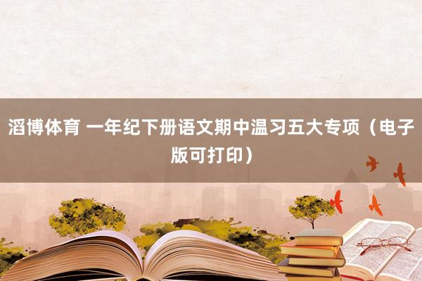 滔博体育 一年纪下册语文期中温习五大专项（电子版可打印）